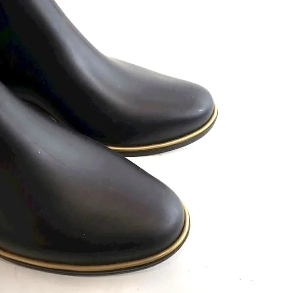 Kate Spade Women's Black Chelsea Rain Booties Size 10
